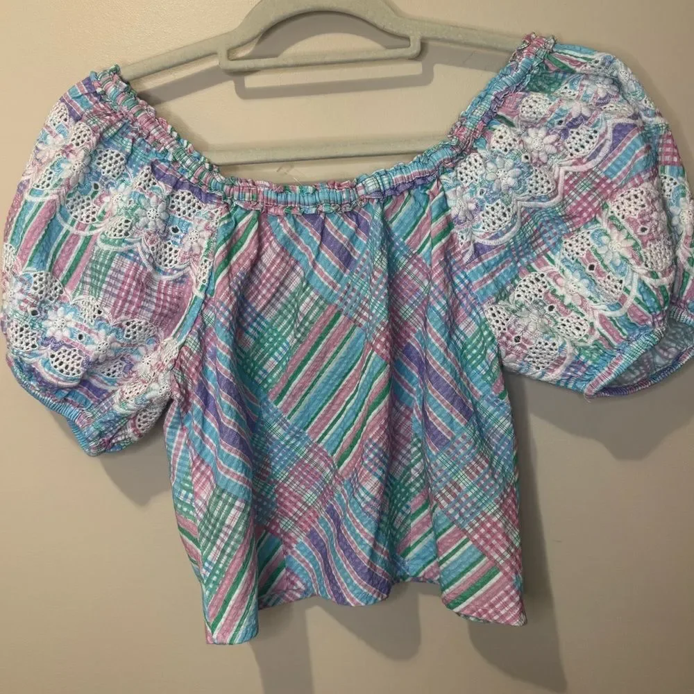 LoveShackFancy Izetta Top | Size 2 | Candyland Multi - Picture 4 of 8